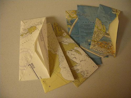 How to Make Envelopes From Maps