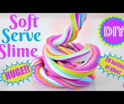 Soft Serve Slime/Bubblegum Slime! No Borax!