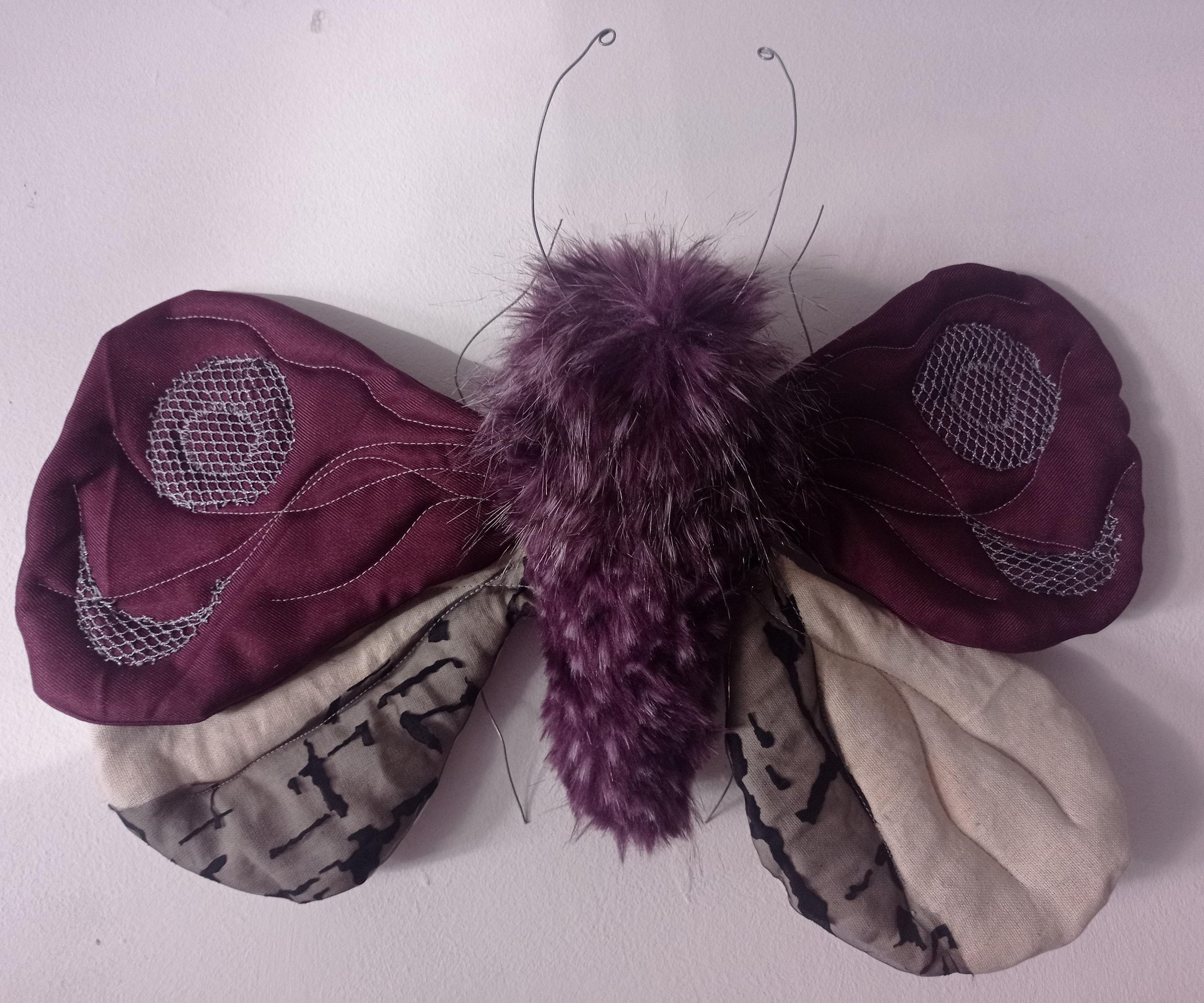 Fibre Art Moth Sculpture