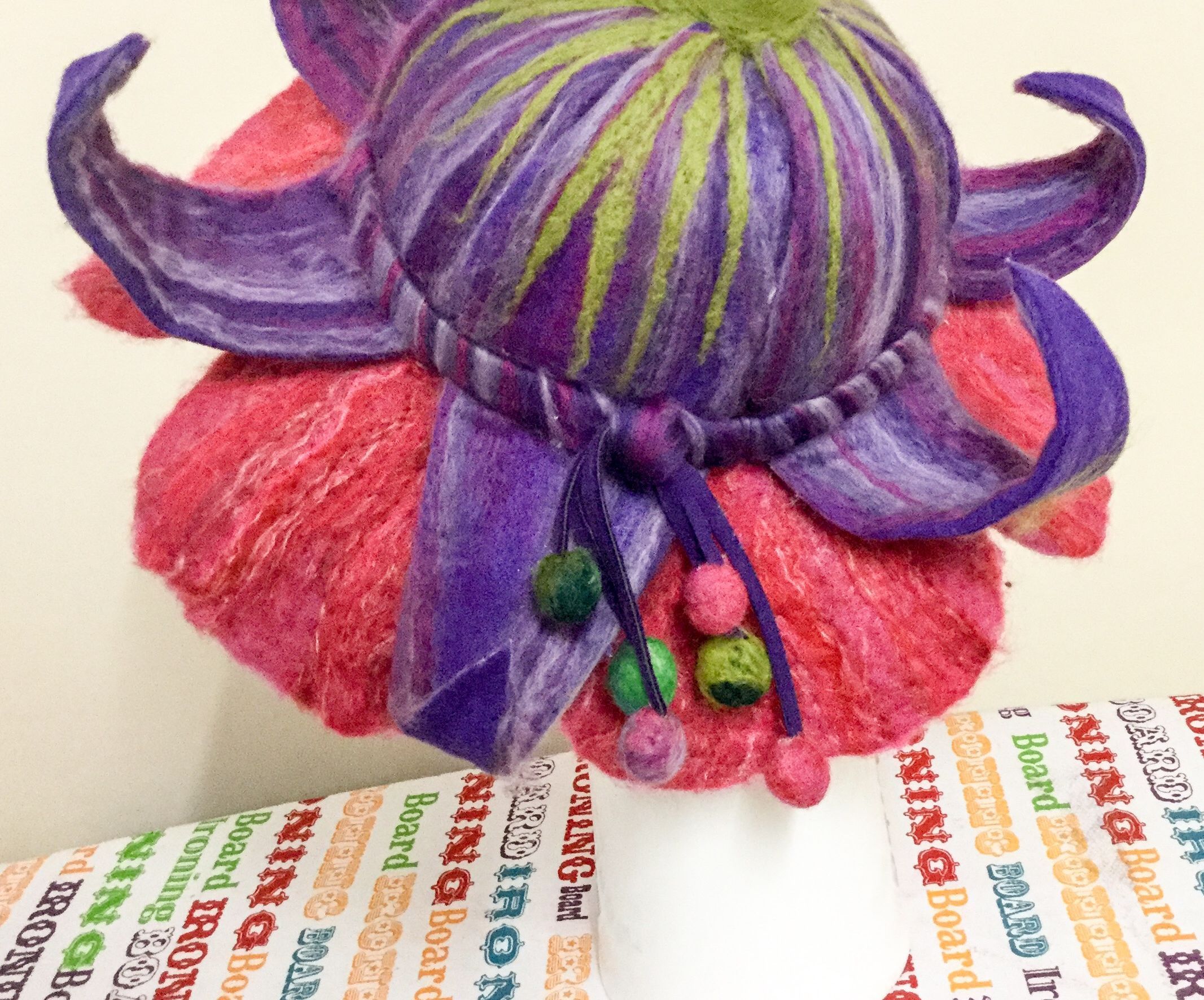 Felted Fuchsia Fairy Hat
