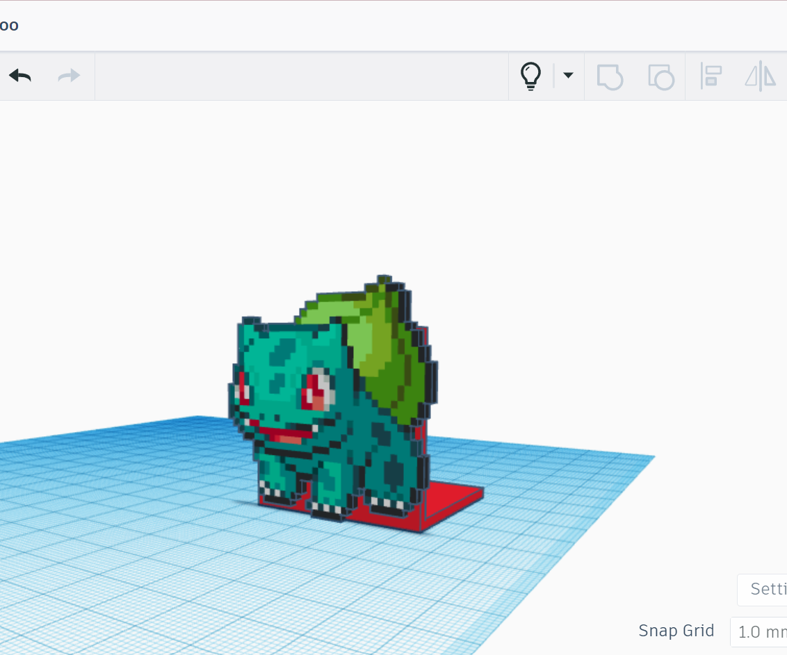 Pixel Art Bookstand With Tinkercad