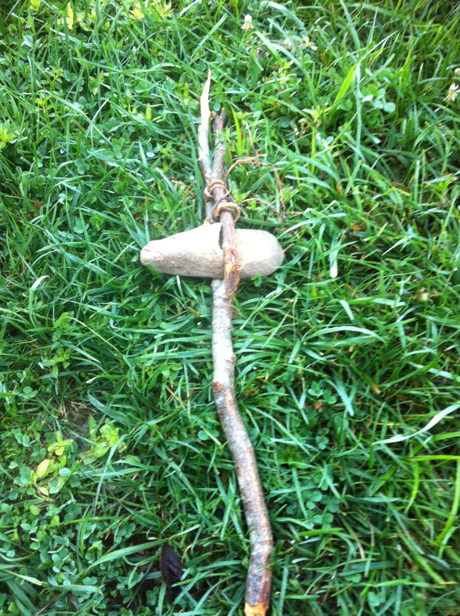 No Tool Build! Caveman Hammer