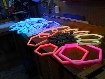 PEX Pipe Hexagons With RGB LED Strip : 6 Steps - Instructables