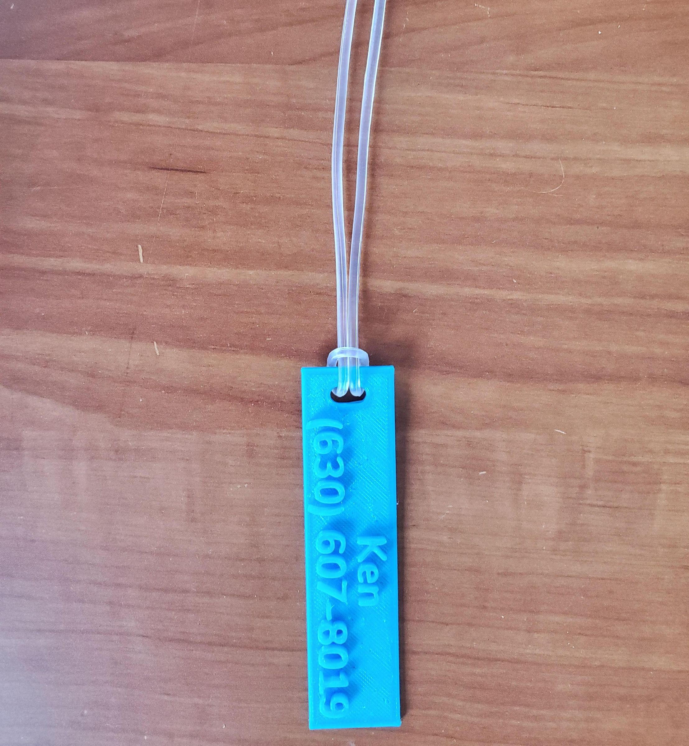 3D Print Custom Luggage Tags