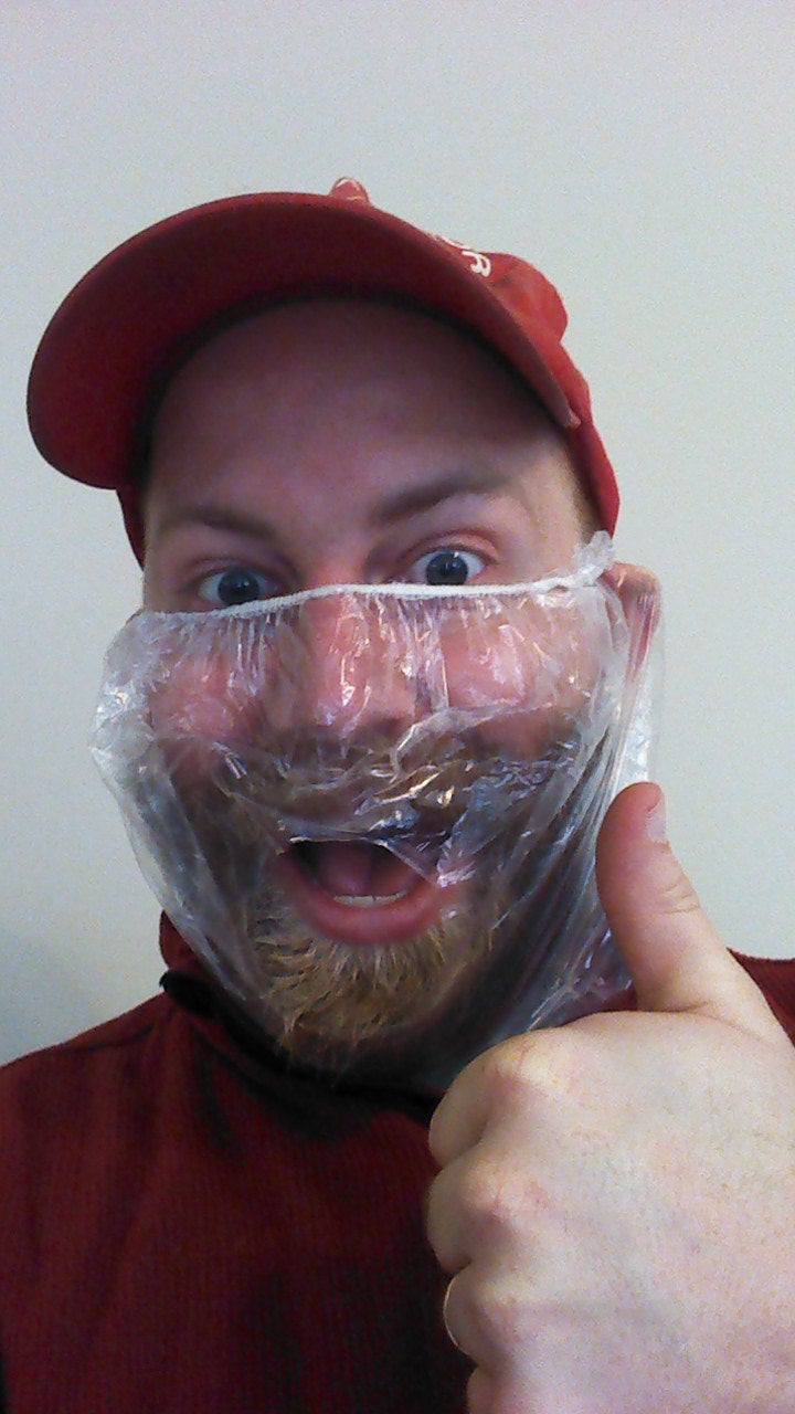 Cut Breathing Hole in Shower Cap