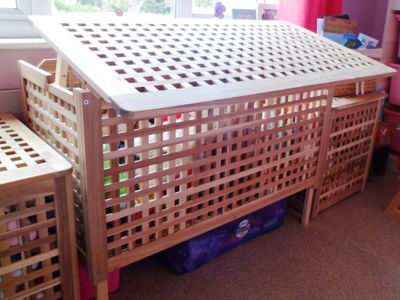 Toy Box and Desk Combo