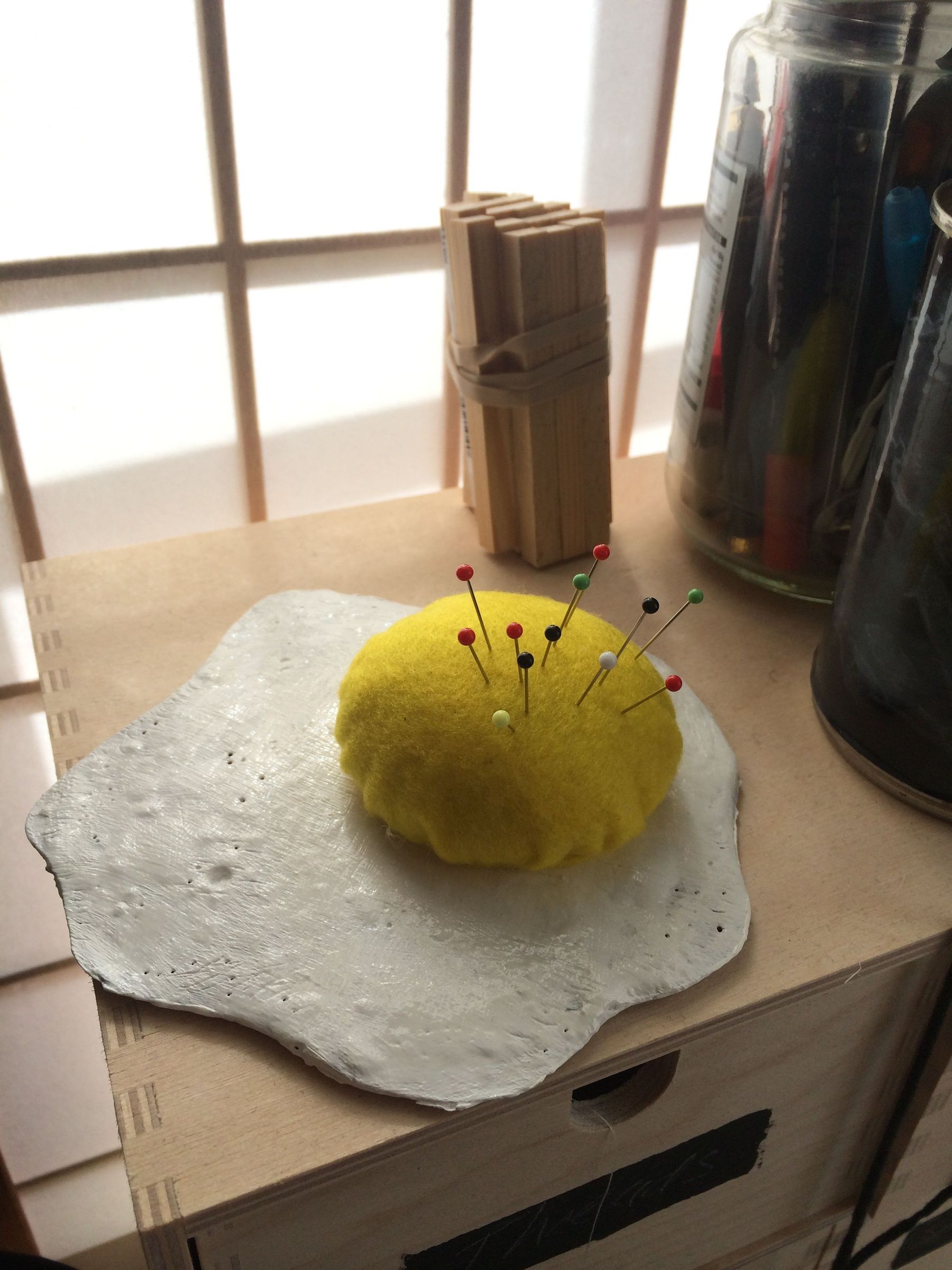Fried Egg Pin Cushion