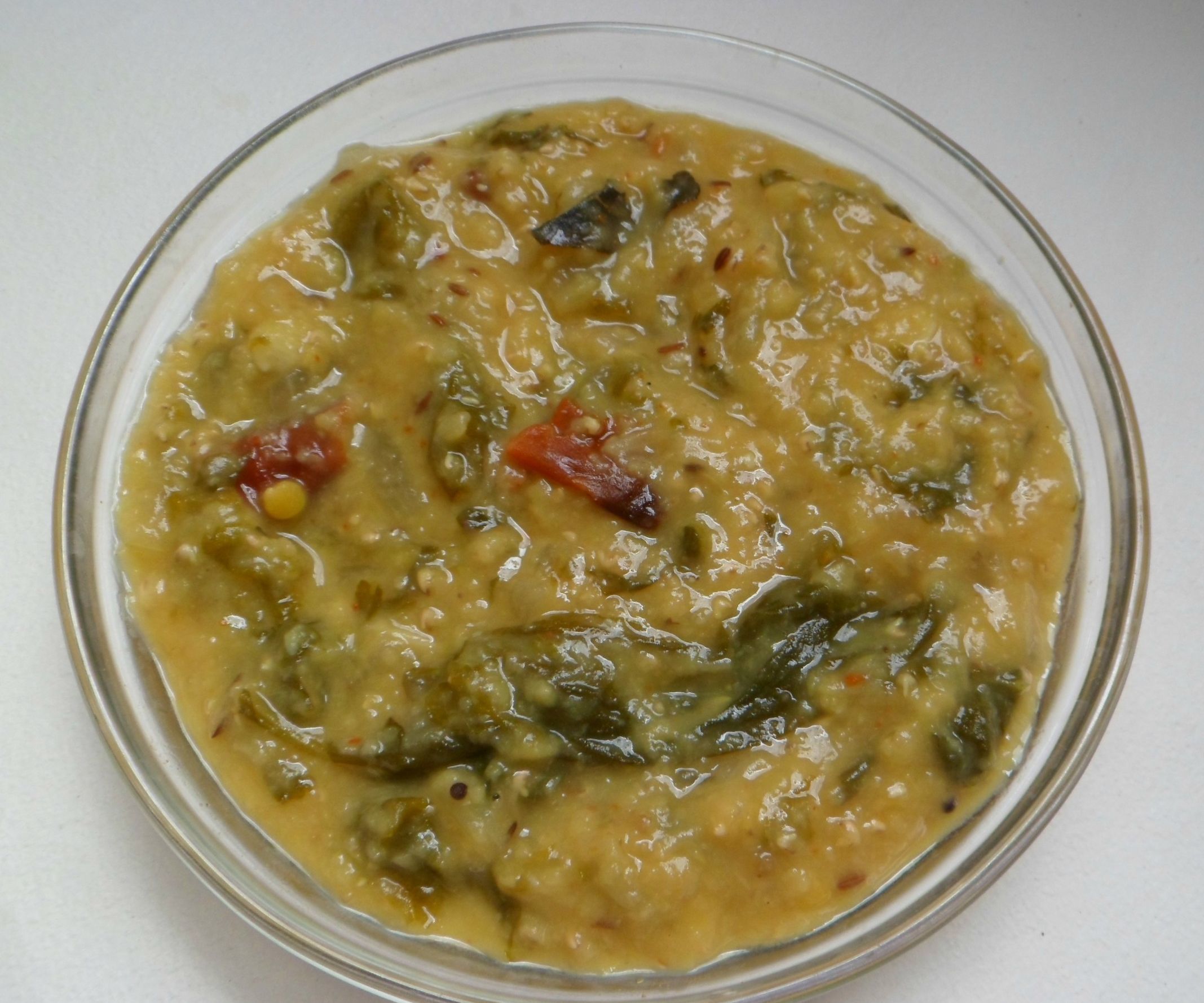 Radish Greens Lentil Curry