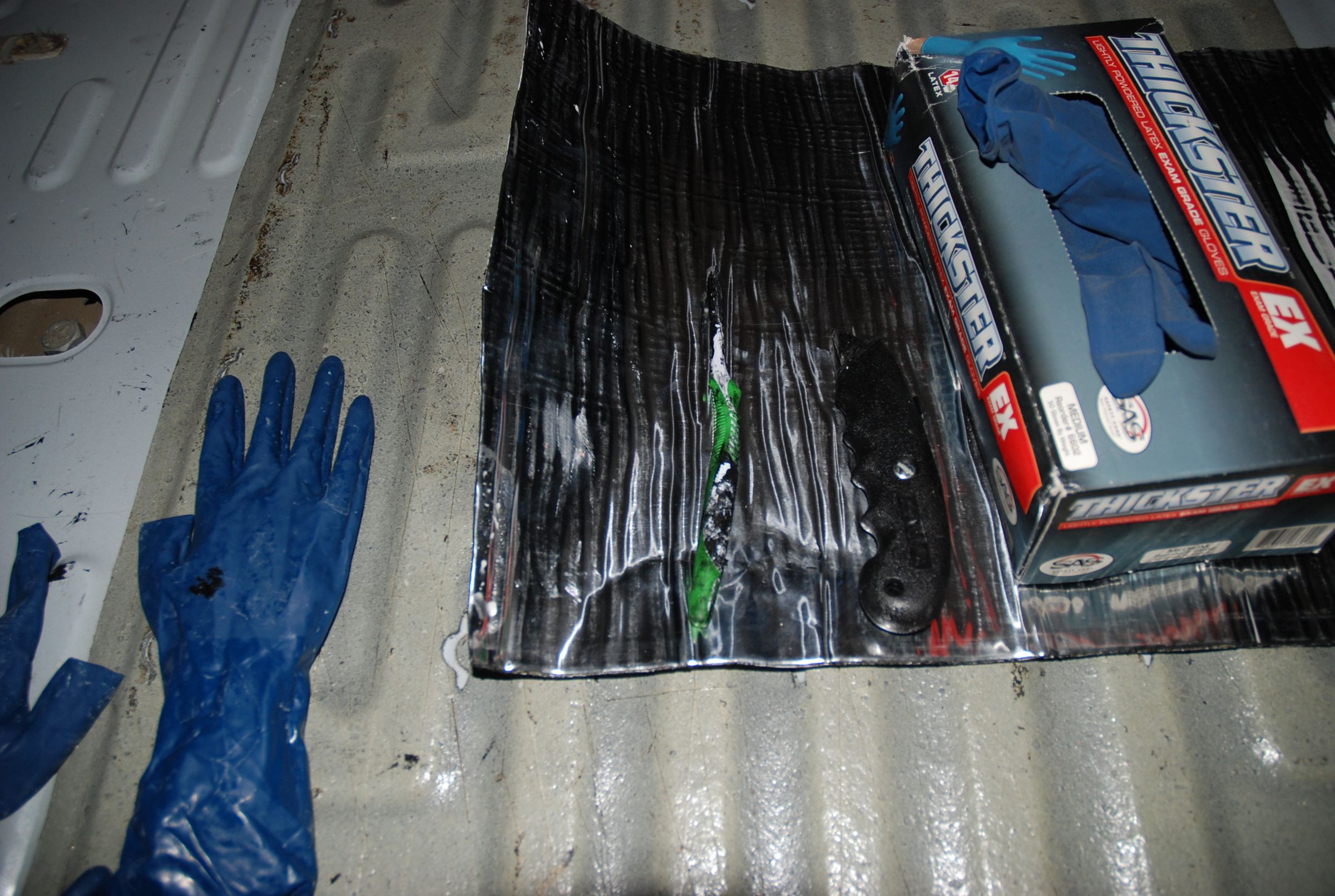 Auto Sound Deadening Part I Remove Trim, Install Some Matting. 10