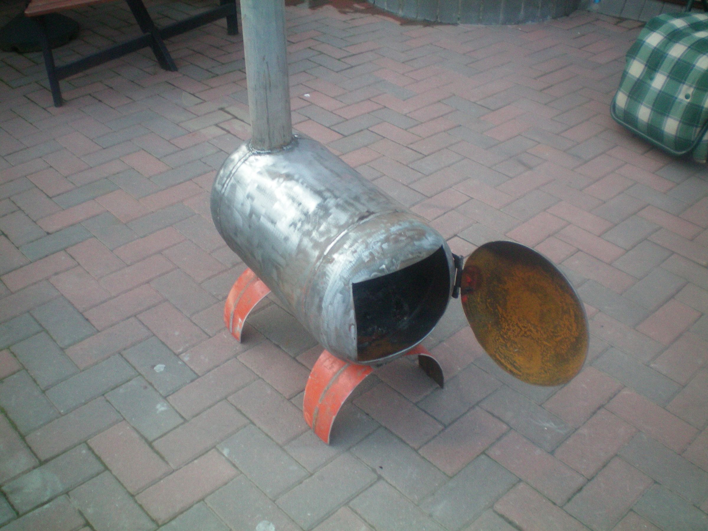 Gas Bottle Wood Burner Instructables