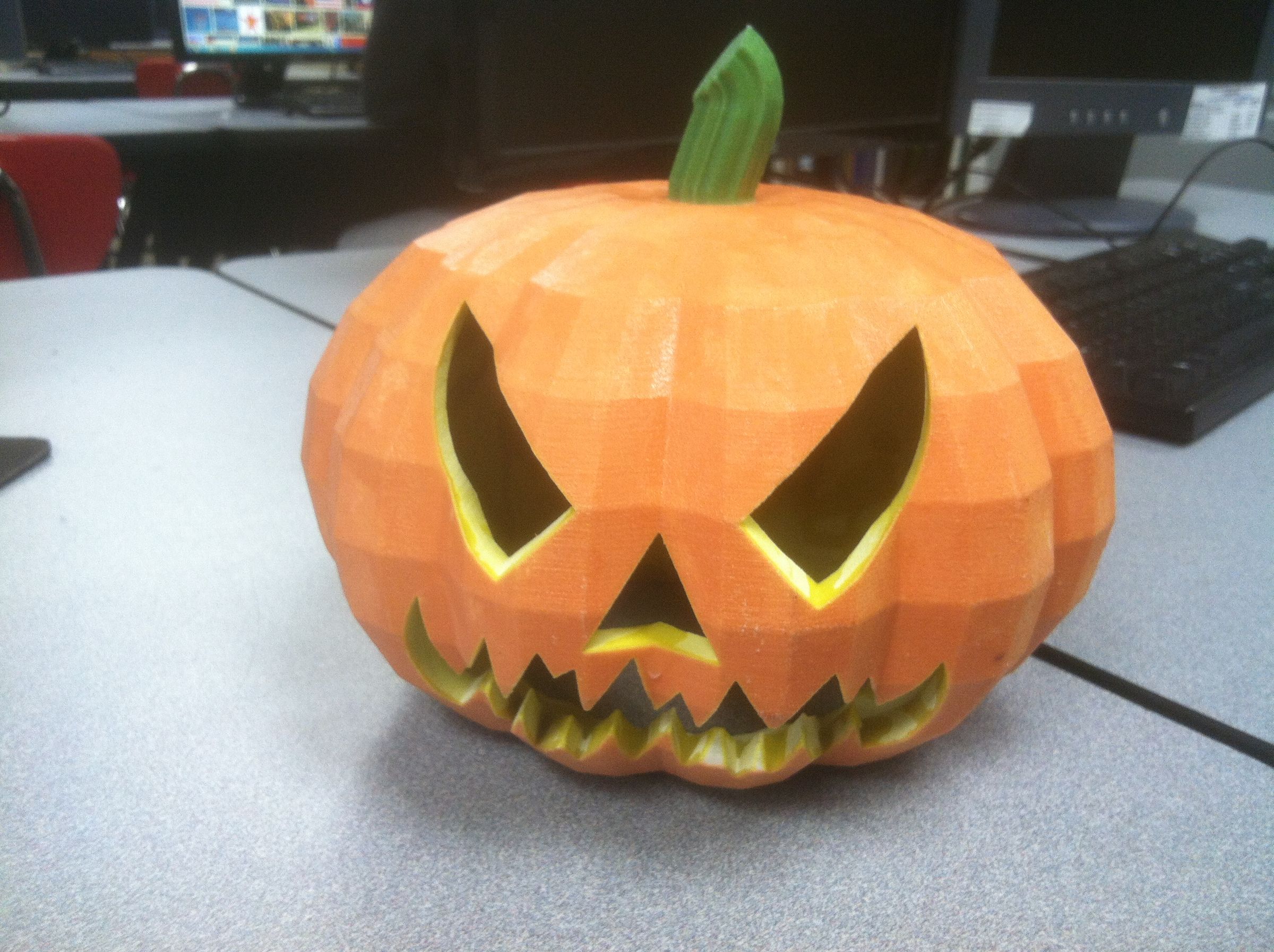 Spooky 3D Jack o' Lantern
