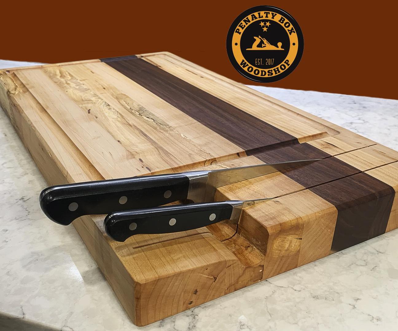 The Ultimate Cutting Board With Knife Storage - DIY