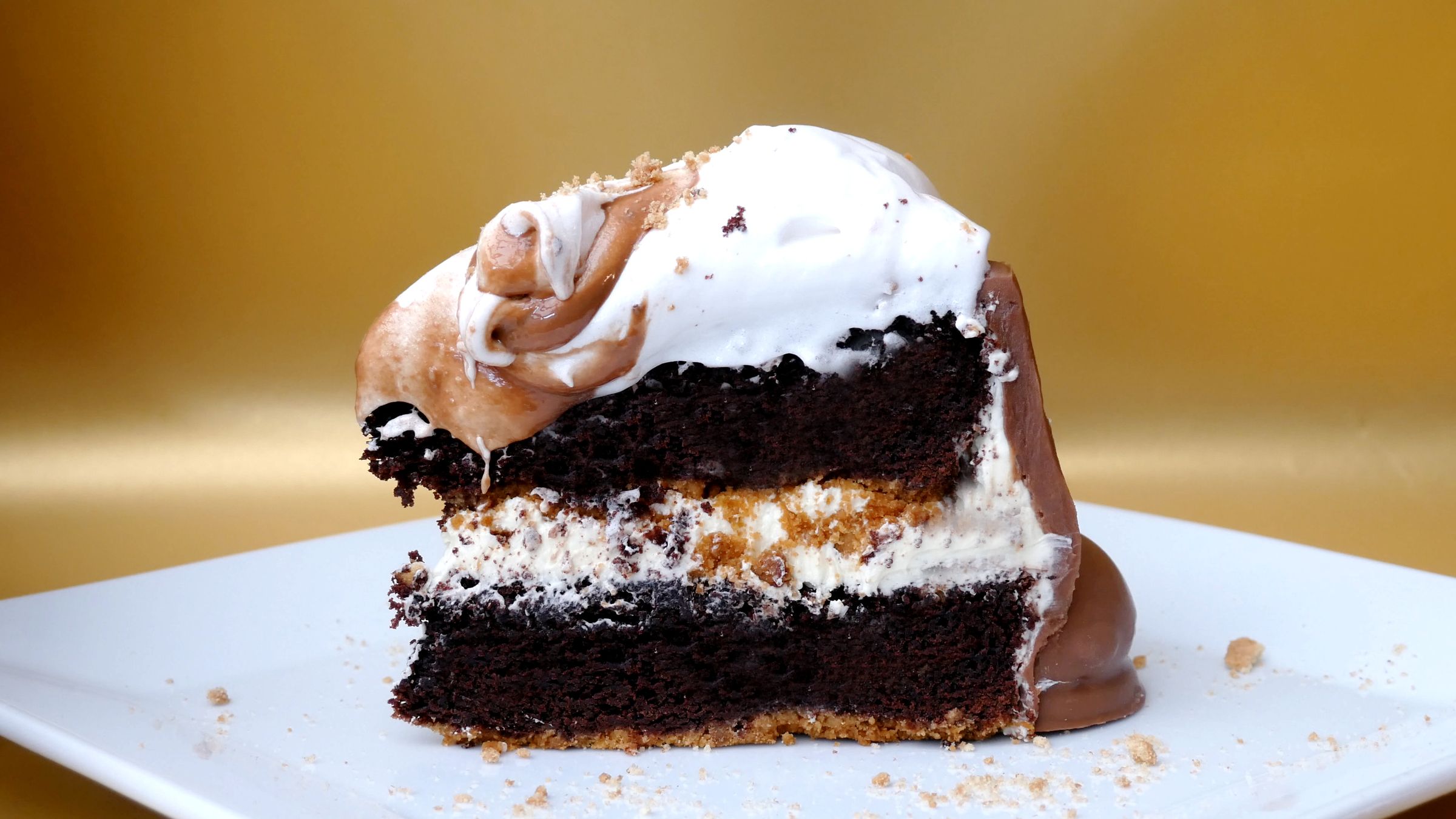 TUNNOCK'S (S'MORES) CHOCOLATE & MARSHMALLOW TEA CAKE 7 Steps (with