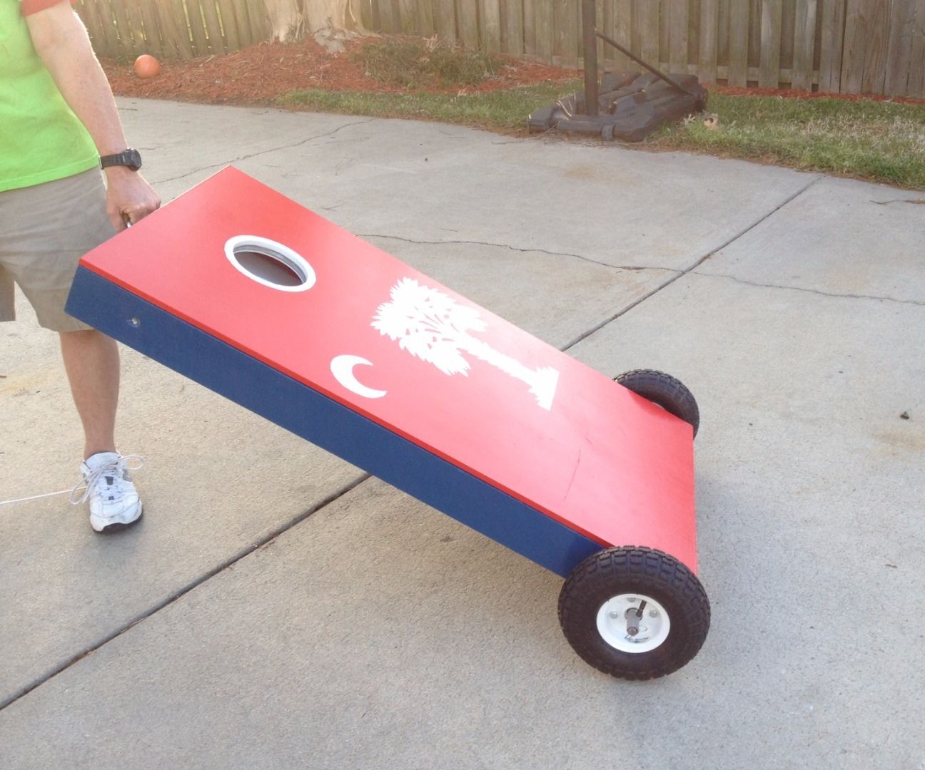 How to make Rolling Cornhole Boards