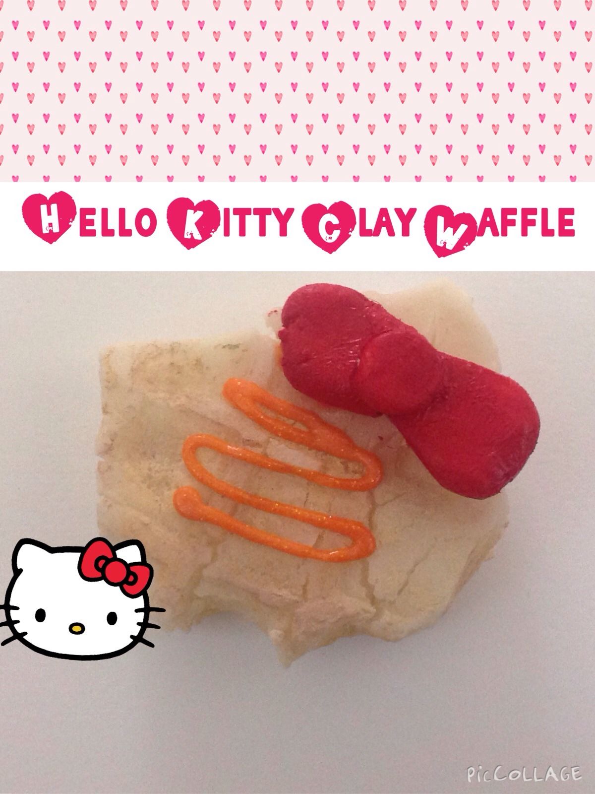 Polymer Clay Hello Kitty Waffle