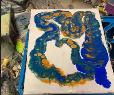 Trash to Treasure Acrylic Pour
