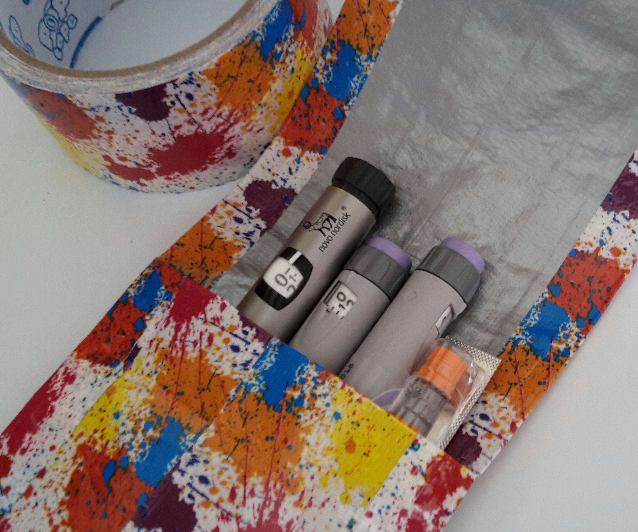 Insulin Pen Cool Pouch Made From a Cool Bag and Duct Tape