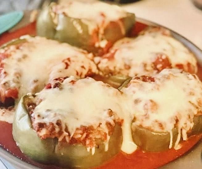 Anastacia's Stuffed Green Bell Peppers