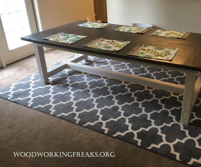 DIY Farmhouse Dining Table 