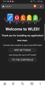 Load the WLED Firmware