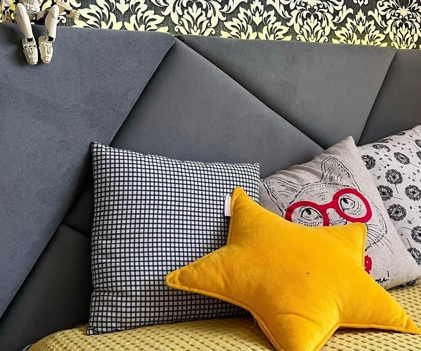 How to Make Soft Сhannel Headboard || DIY Tufted Headboard