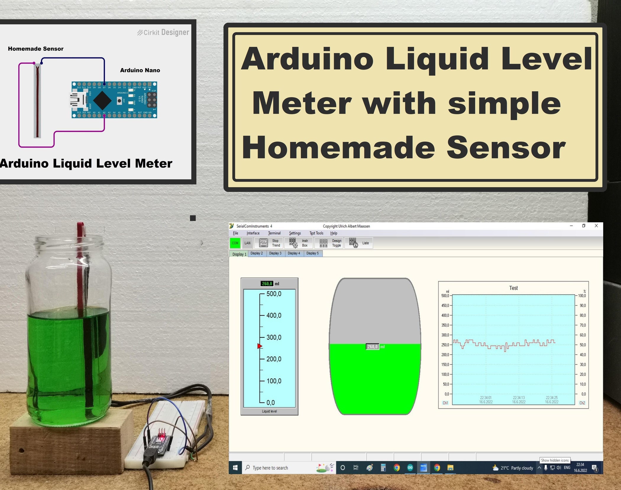 Arduino Liquid Level Meter With Simple Homemade Sensor : 4 Steps ...