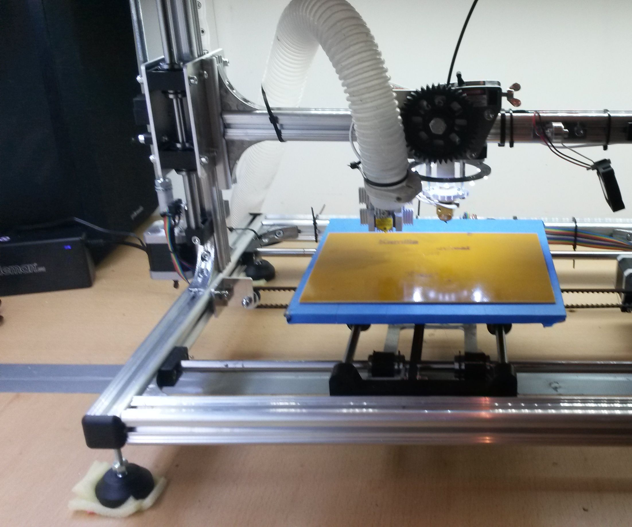 Modify Velleman K8200 3d printer to laser cutting.