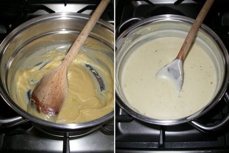 Preparing the Filling: Making a Bechamel Sauce