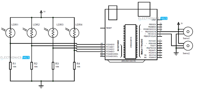  Easy Solar Tracking System Using Arduino. 