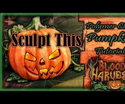 Polymer Clay Jack O'lantern Tutorial (+ Video)