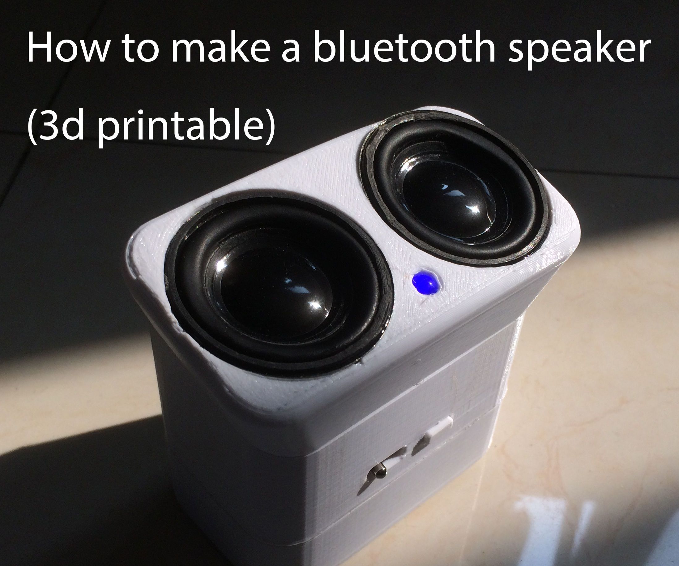 How to make a bluetooth speaker (3d printable)