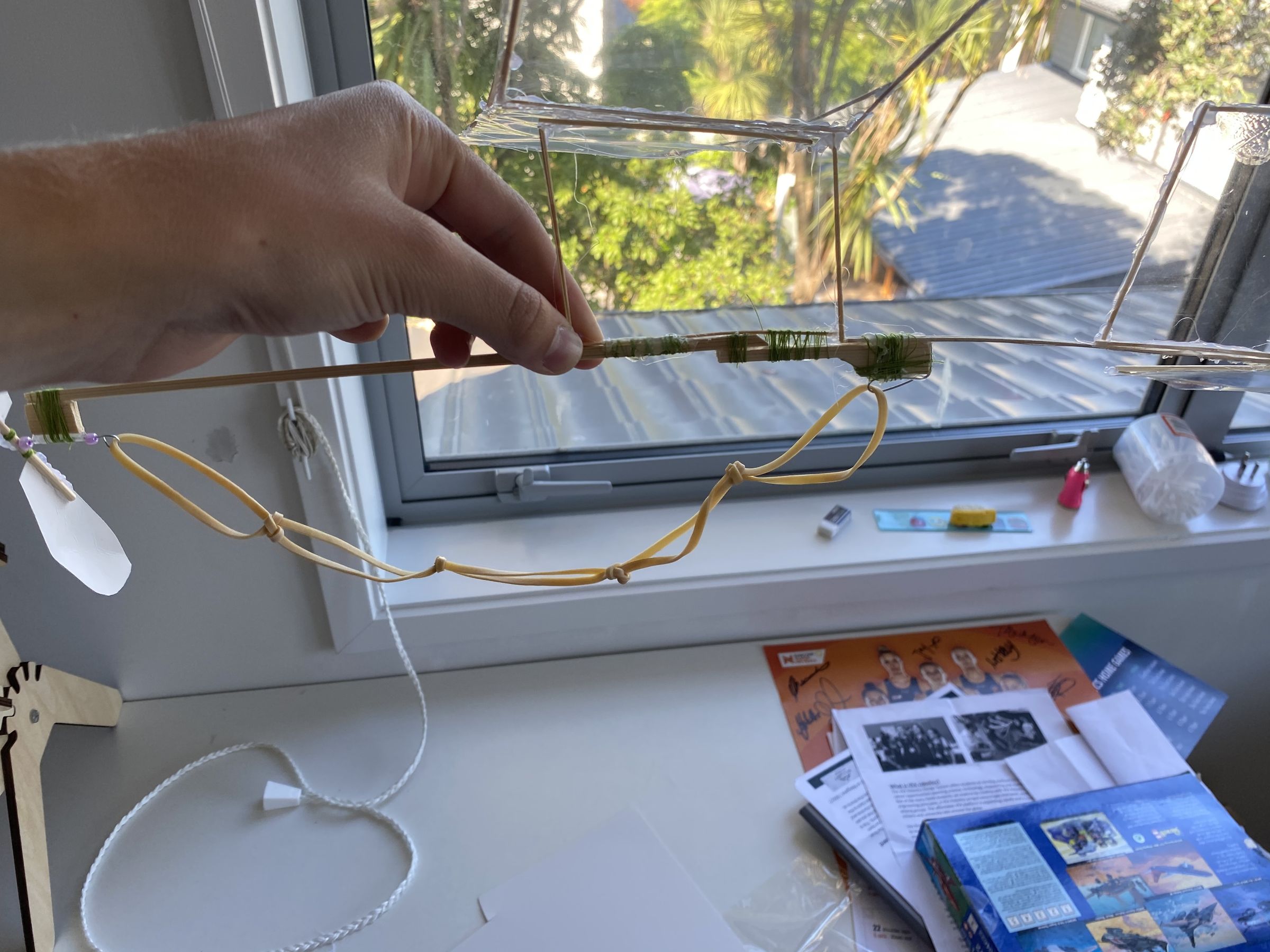 Rubber Band Powered Flying Airplane : 8 Steps (with Pictures ...