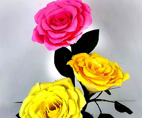 How to Make a Paper Rose Flower Decoration?