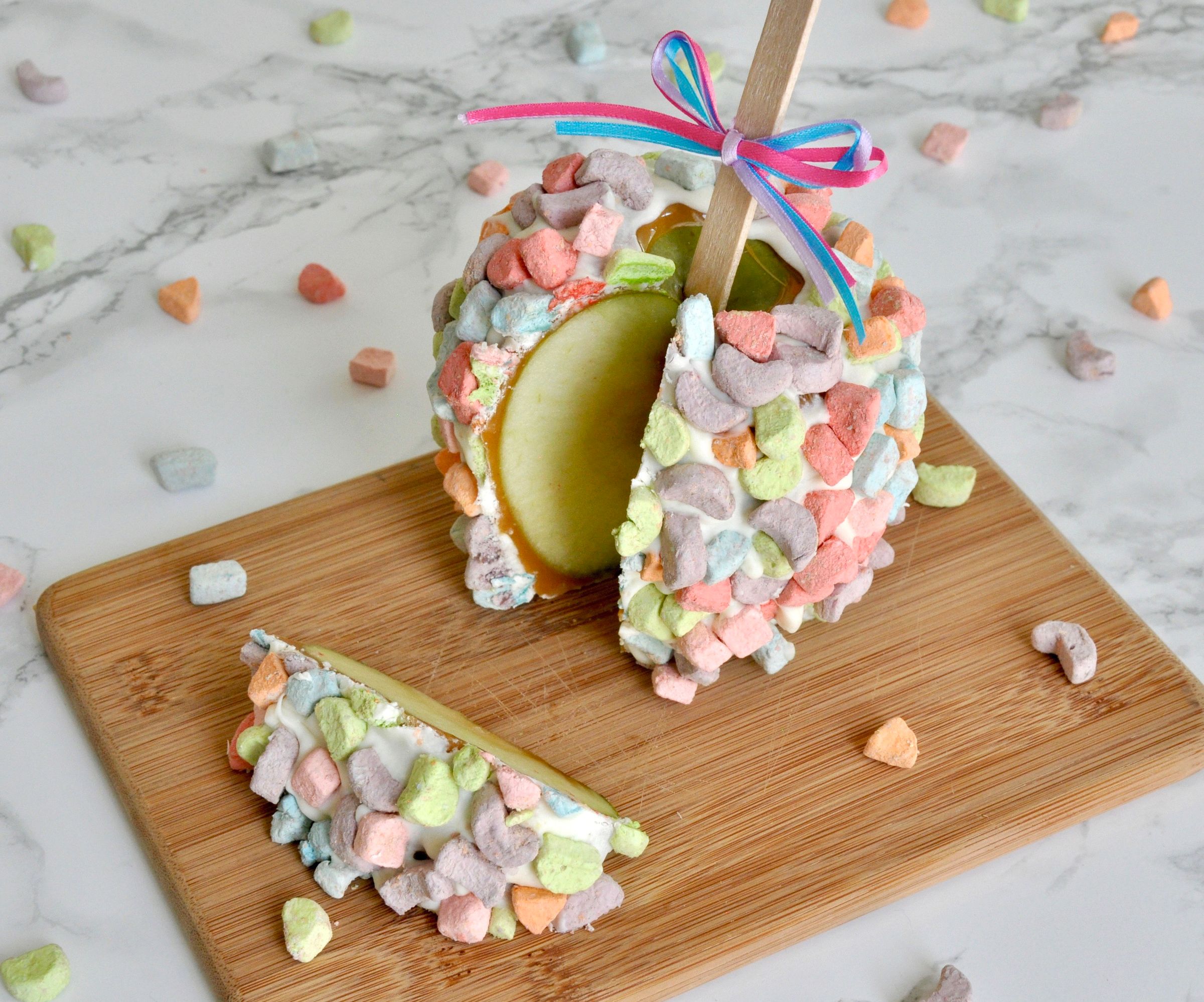 Cereal Marshmallow Caramel Apple