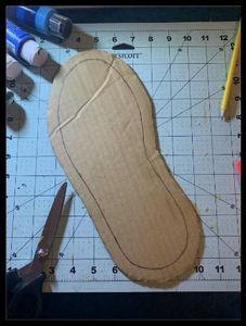 Cardboard Air Jordan 1s Mids That Glow in the Dark : 11 Steps (with ...