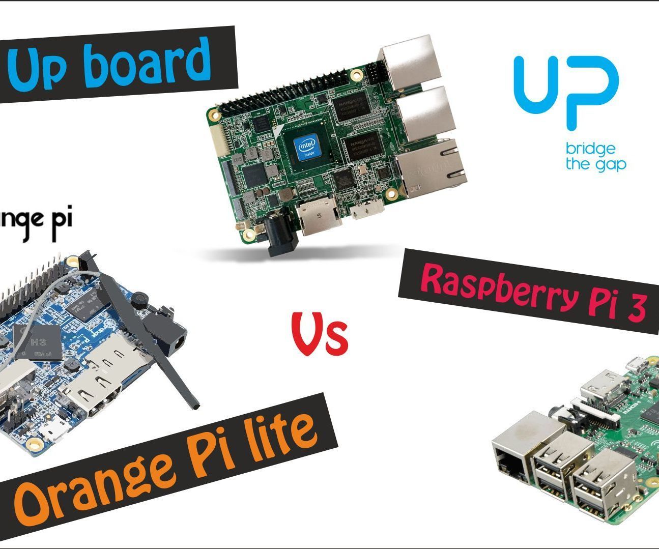 Raspberry Pi VS Orange Pi Lite Vs Up Board | Which One Is the Best ?