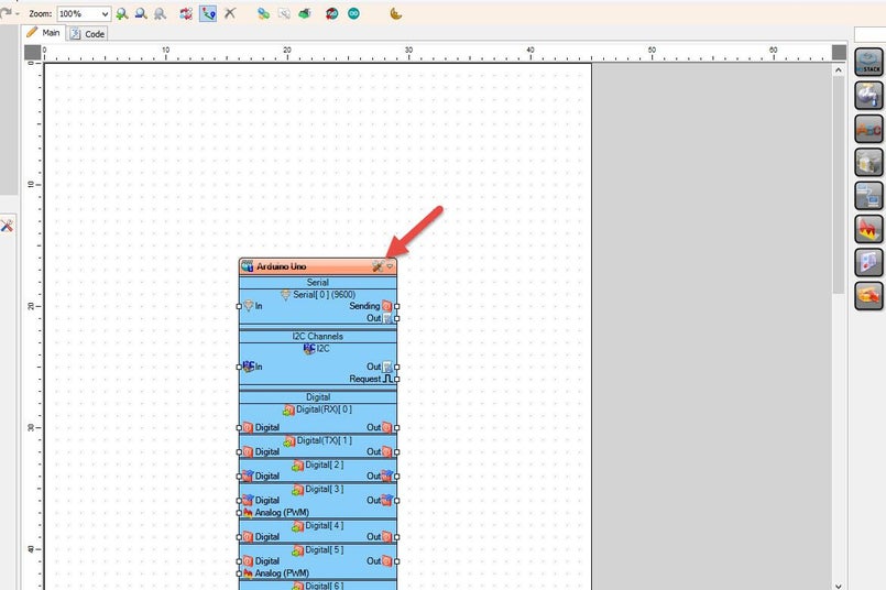Start Visuino, and Select the Arduino UNO Board Type Start Visuino, and Select the Arduino UNO Board Type