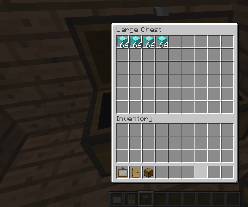 Minecraft Hidden Chest Room