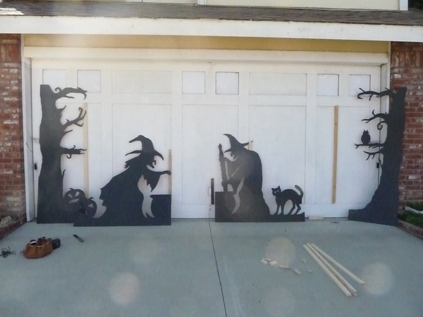 Halloween Garage Door Silhouette 6 Steps (with Pictures) Instructables