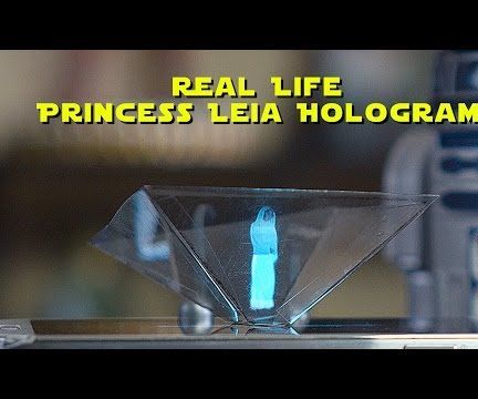 Real Life Princess Leia Hologram DIY - Turn Your Smartphone Into a 3D Hologram 