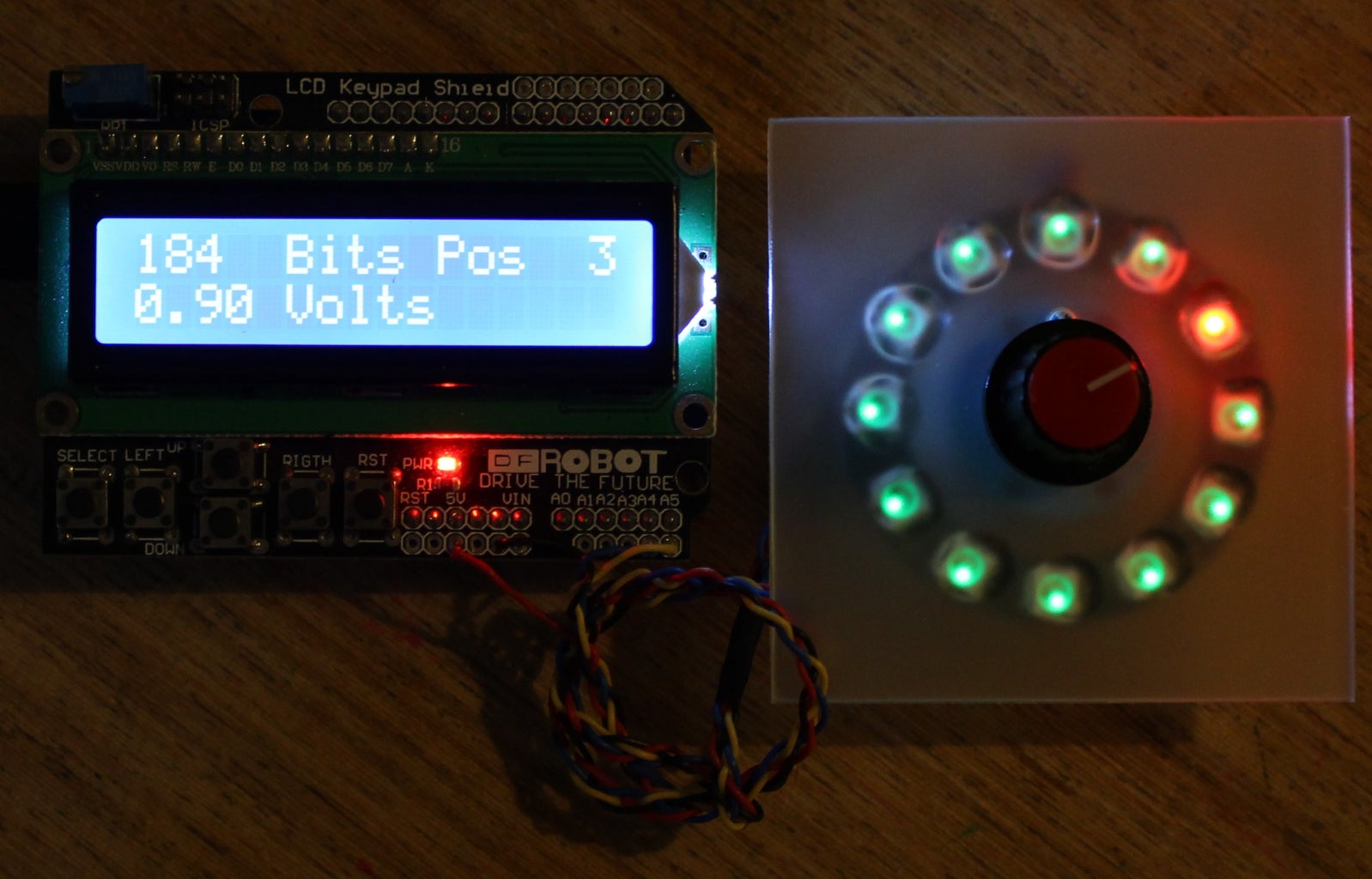 Arduino Rotary Switch One Analogue Input