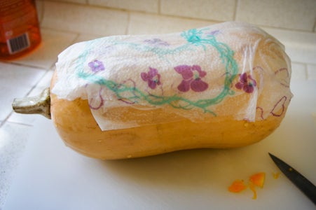 Prepare & Cook the Butternut Squash