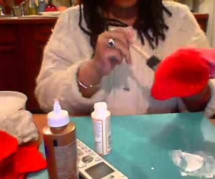 The Renewal Center, Making Wool Heart Shaped Bags From an Old Red Sweater . Part 2 