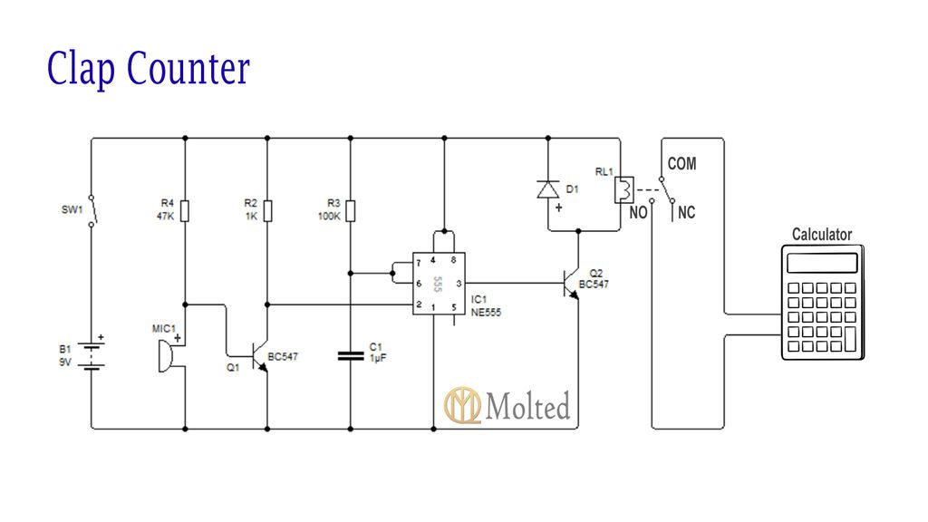 Diy Clap Counter From Calculator Trybotics
