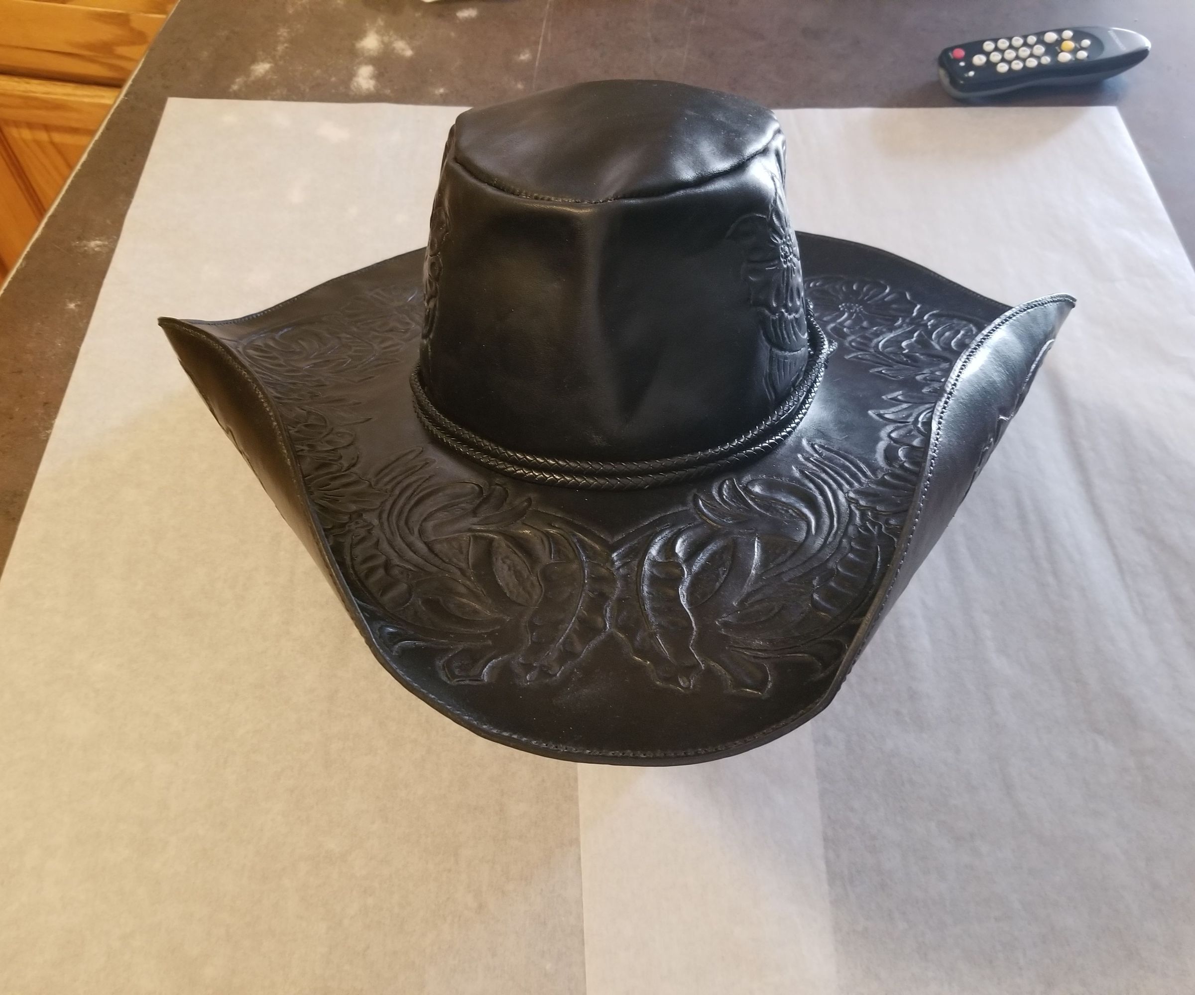 Tooled Leather Hat