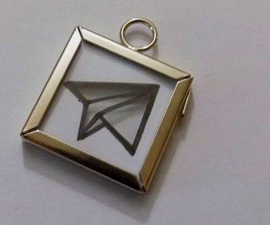 Paper Airplane Pendant