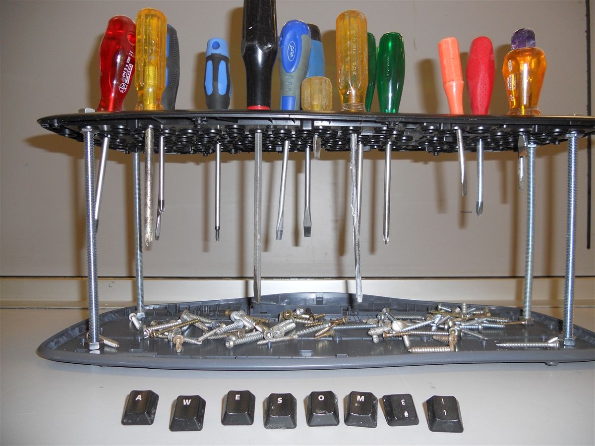 Keyboard Screwdriver rack!