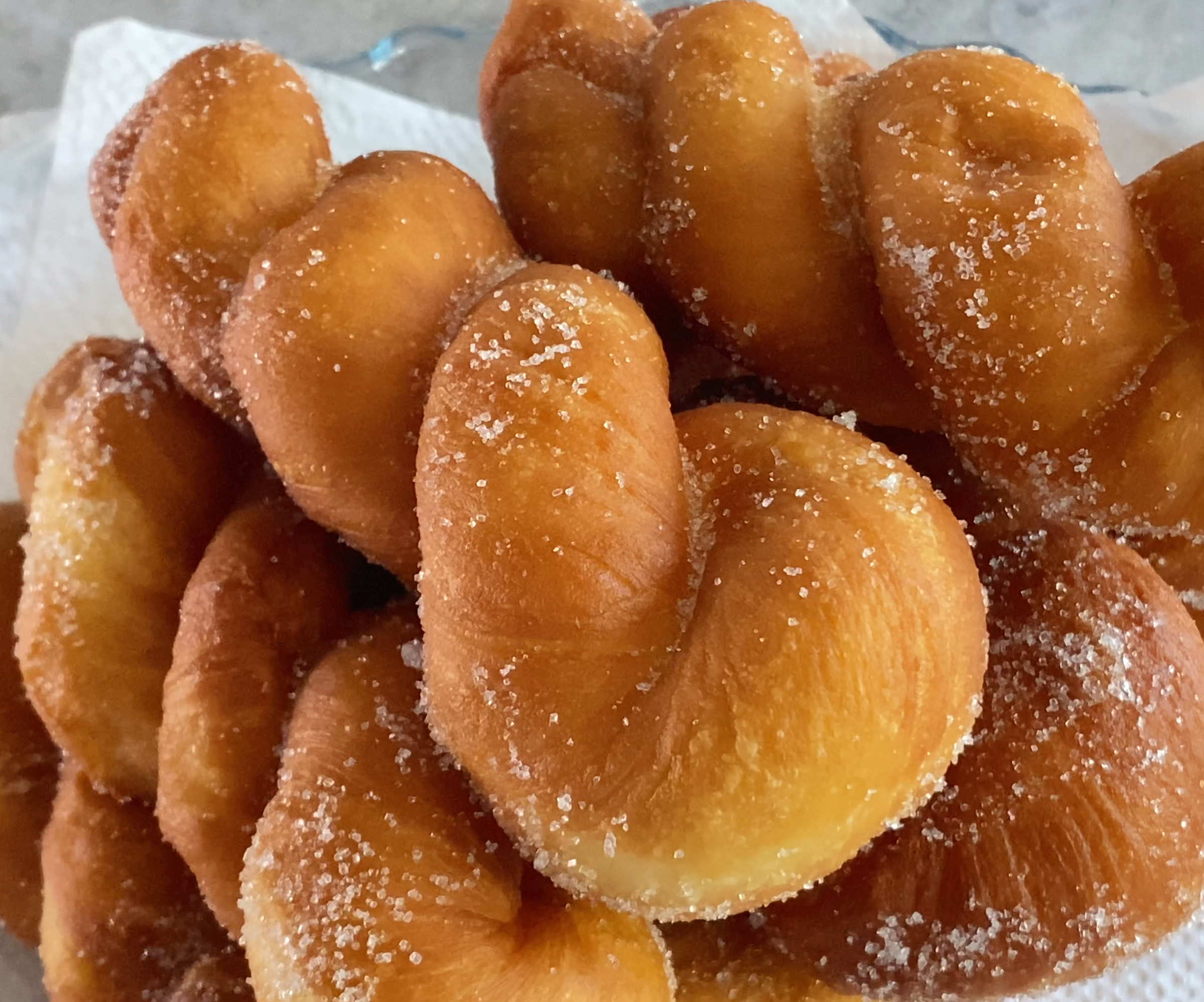 Korean Twisted Doughnuts (Kkwabaegi)