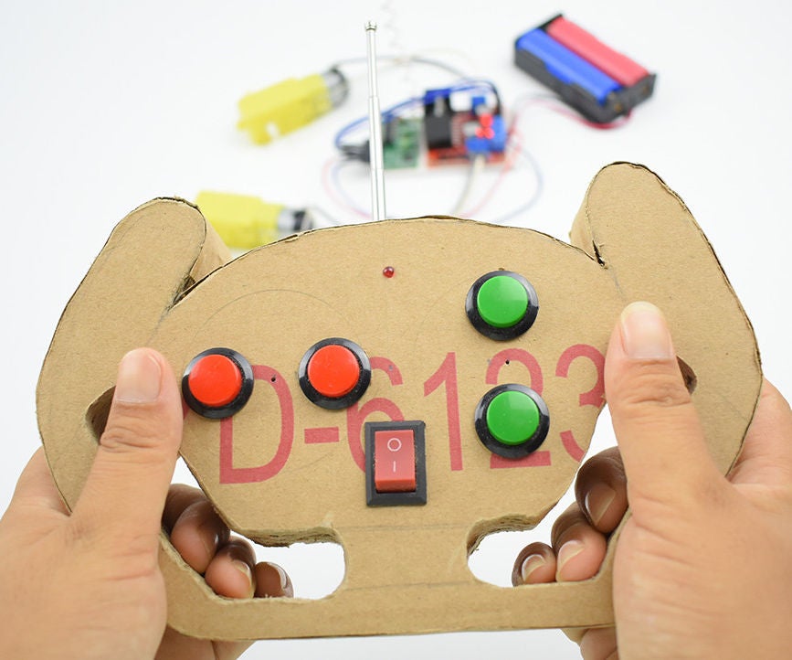 Ordinary Remote Control Kit Transformed Into Four-channel RC Toy Remote ...