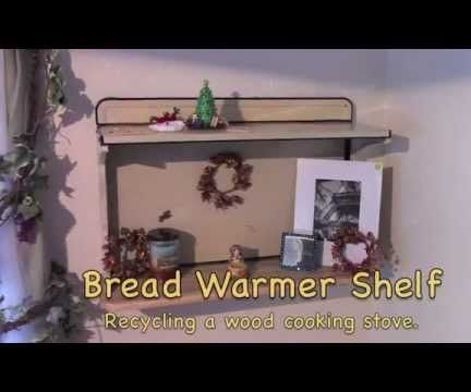 Vintage Wood Cook Stove Shelf